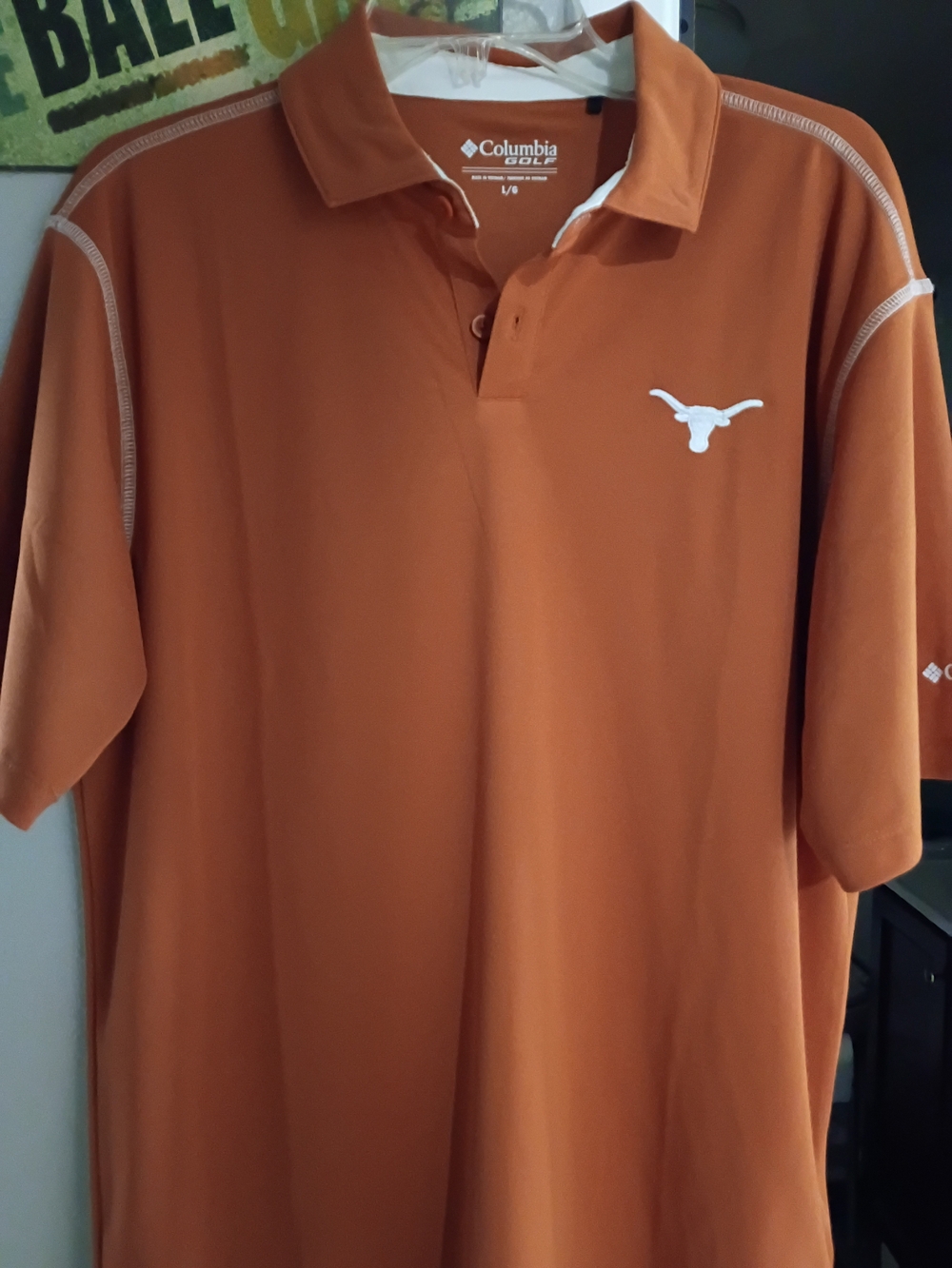 Columbia Burnt Orange Longhorns Golf Polo